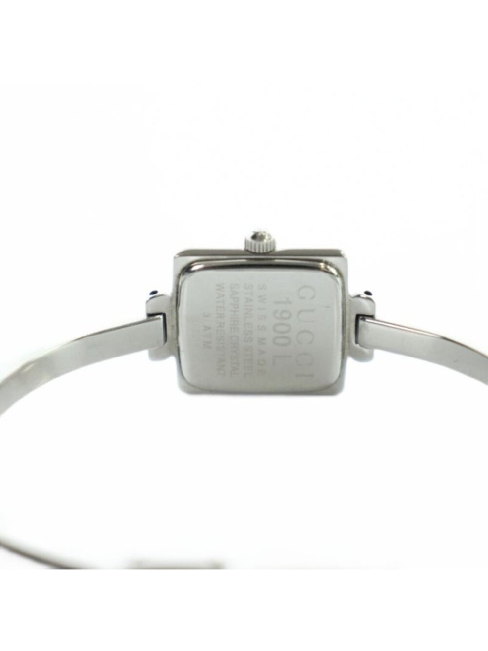 Gucci L Watch Quartz Bangle Black Dial Silver - Picture 4 of 8